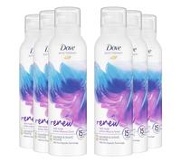 Dove Bath Therapy Renew Shower and Shave Mousse with Wild Violet and Pink Hibiscus Scent Vegan, Cruelty-Free Creamy Texture Body Wash Make Your Skin Soft and Re-energised 200ml, 6 Pack