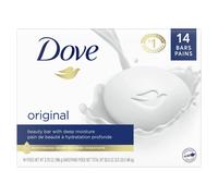 Dove Beauty Bar Gentle Skin Cleanser Moisturizing for Gentle Soft Skin Care Original Made With 1/4 Moisturizing Cream 3.75 oz 14 Bars