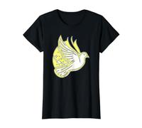 Dove Bird Peace Value Graphic T-Shirt, Women, Black, L