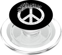 Dove Birds Peace Sign Doves 70s Retro Hippies PopSockets PopGrip for MagSafe