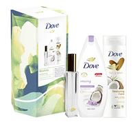Dove Blissfully Relaxing Body Collection with home fragrance spray Gift Set perfect gifts for her 2 piece, White