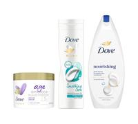 Dove Body Care Collection Shower Butter, Hydrate Body Wash And Lotion Multi
