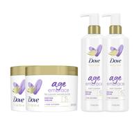 Dove Body Love Age Embrace Duo - 2 Pack with Peptide Cleanser & Shower Butter, Daily Skincare Essentials to Revitalise, Smooth & Strengthen Skin for a Youthful-Looking Appearance
