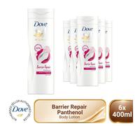 Dove Women's 'Body Lotion' Barrier Repair Panthenol, 6x400ml in White Dove White