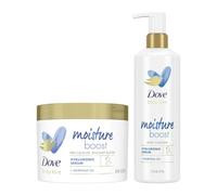 Dove Body Love Moisture Duo with Hyaluronic Acid Cleanser & Moringa Shower Butter, Daily Skincare Routine to Hydrate, Smooth, and Revitalise Skin for a Healthy-Looking Glow