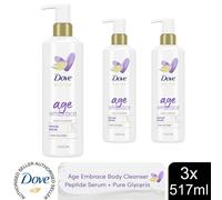 Moisture Boost 'Body Cleanser' with Hyaluronic Acid, 3x 517ml Dove White One Size