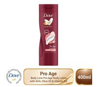 Dove Pro Age Body Lotion with AHA, Olive Oil & Vitamin B3 For Mature Skin, 400ml White