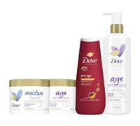 Dove Body Love Moisture & Age Embrace Collection with Shower Butters, Gentle Cleansers & Pro Care Wash, Revitalising Daily Skincare for Radiant, Youthful-Looking Skin
