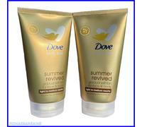 2x Dove Derma Spa Face Cream Summer Revived Self Tan 75ml