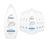 Dove Body Wash 0% Sulfate SLES for Women Made with Naturally Derived Cleansers and Plant Based Moisturiseres Gently Cleanses for Softer and Smoother Skin, 225ml (10 Pack, Hydrate)