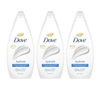 Dove Body Wash 0% Sulfate SLES for Women Made with Naturally Derived Cleansers and Plant Based Moisturiseres Gently Cleanses for Softer and Smoother Skin, 720ml (Buy 3, Hydrate)