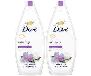 Dove Body Wash 2-Pack - Relaxing with Lavender Oil & Rosemary Extract for Softer, Smoother Skin, 25.4 Oz Ea
