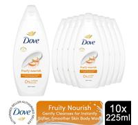 Dove Body Wash Hydrate, Fruity Nourish or Velvet Glow with 0% Sulfate SLES,225ml