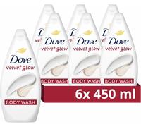 Dove Body Wash Velvet Glow Bottles 450ml - Pack of 6