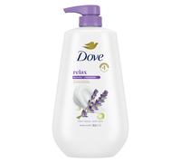 Dove Body Wash with Pump Relax Lavender Oil & Chamomile For 24hr Lotion-Soft Skin Moisturizing Skin Cleanser with No Sulfates No Parabens 30.6 Oz
