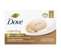 Dove Calming Beauty Bar Soap Oatmeal & Rice Milk 3.75 oz 4-Pack
