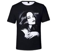 Dove Cameron Merch Romeo Song Merch Album T-Shirt Streetwear Tour Short Sleeve Clothing for Summer (Black,M)