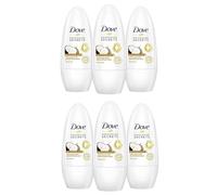 Dove Care Secrets Roll-On Regenerating Ritual Deodorant without Aluminium with Coconut and Jasmine Blossom Fragrance 50 ml Pack of 6