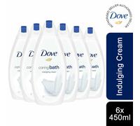 Dove Caring Bath Indulging Cream, 6 Pack, 450ml