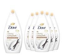 Dove Caring Bath Soak - Shea Butter&Vanilla Milk, 1/4 Moisturising Cream 6x450ml