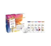 Dove Celebrate Fragrance Discovery Collection Gift Set, 5 Advanced Care Body Washes, 225ml Each with Shower Puff