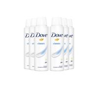 Dove Classic 'antiperspirant' 48H Sweat Protection Deo For Women 150Ml,6Pk In White White