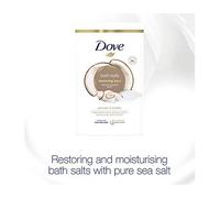 Dove Restoring Care Coconut & Cacao Bath Salts with skin-natural moisturisers to relax your mind & body, leaving your skin smooth & soft 900 g