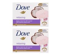 Dove Coconut & Jasmine Petals Moisturizing Soap Bar 90g x 4 - Pack of 2