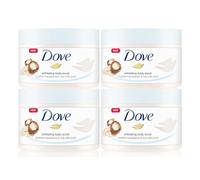 Dove Cream Shower Peeling Macadamia & Rice Milk, Pack of 4 (4 x 225 ml)