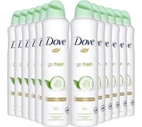 Dove Cucumber & Green Tea Anti-Perspirant 250ml Spray - 6 Pack - Fast UK