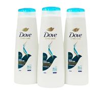 Dove Daily Moisture Shampoo 250ml, Pack of 3: Enhances Manageability, Promotes Silky Softness, and Protects Hair from Daily Wear and Tear with Advanced Formulas for Lasting Hair Health