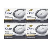 Dove, Deep Exfoliating Beauty Bar with Charcoal Powder & Glycerin, 4 Bars, 3.75 oz (106 g) Each