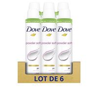 DOVE - Deodorant for Women Powder Soft - Antiperspirant Spray - Nourishes the Armpits in Everyday Life - 48 Hours Protection (6 x 200ml)