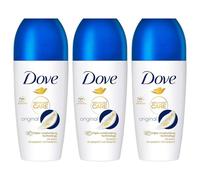 Dove Deodorant Roll On Advance Care Go Fresh Original 72H Odour Protection Anti-Transpirant and Anti-Perspirant for Women with Triple Moisturising Technology 50ml, 3 Pack