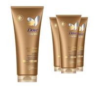 Dove Derma Spa Fake Tan, Tanning Moisturiser, Gradual Tan Moisturiser, Skinny, Self, Face with Aloe Vera Extract and Hydrating Glycerin (Pack of 4)