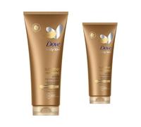 Dove Derma Spa Summer Revived Medium to Dark Skin Body Lotion, Tanning Moisturiser, Gradual Tan Moisturiser, Skinny, Self, Face with Aloe Vera Extract and Hydrating Glycerin (Pack of 2)