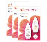 Dove Discover Duo Gift Set, 3 Pack - Fruity Nourish & Silky Velvet Bodywash, Moisturising & Gentle Skincare Duo for Women, Hydrating Body Washes with Soft Fragrance, Ideal for Daily Use and Gifting