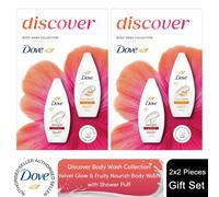 Dove Discover Duo Gift Set-Fruity Nourish & Silky Velvet Moisturising Bodywash