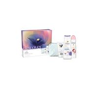 Dove Discover Favourites Selection with Anti-Stress Body Wash 225ml, Pomegranate Deodorant 150ml and Restoring Care Hand Cream 75ml 3 Pieces Gift Set For Her with Beauty Bag