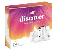 Dove Discover Selection+Beauty Gift Set with Deeply Nourishing & Anti-Stress Bodywash, Original Anti-Perspirant, and Shea Beauty Bar - Skincare Essentials in One Set