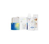 Dove Enjoy Classic Deodorant 200 ml, Restoring Care Lotion 250 ml and Hydrate Sulphate Free Bodywash 225 ml 3 Pieces Beauty Bag Gift Set for Her with Beauty Bag
