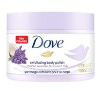Dove Exfoliating Body Polish Body Scrub Crushed Lavender & Coconut Milk 10.5 oz