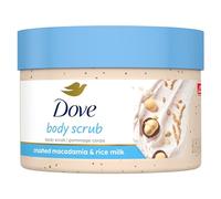 Dove Exfoliating Body Polish Body Scrub, Macadamia & Rice Milk, 10.5 oz