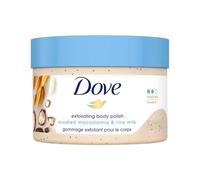 Dove Exfoliating Body Polish Body Scrub, Macadamia & Rice Milk, 10.5 oz