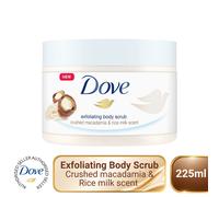 Dove Shower Body Scrub Jar Crushed Macadamia and Rice