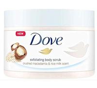 Dove Exfoliating Body Scrub Crushed Macadamia & Rice Milk Scent 225ml