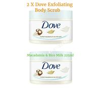 Dove Shower Body Scrub Jar Crushed Macadamia and Rice