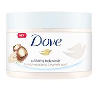 Dove Shower Body Scrub Jar Crushed Macadamia and Rice