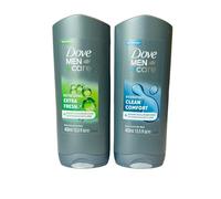 Dove Extra fresh & clean comfort 3 in 1 Body, Face and hair wash 2x 400ml
