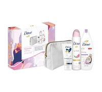 Dove Favourites Selection Bodywash Deo & Handcream 3pcs Gift Set with Beauty Bag